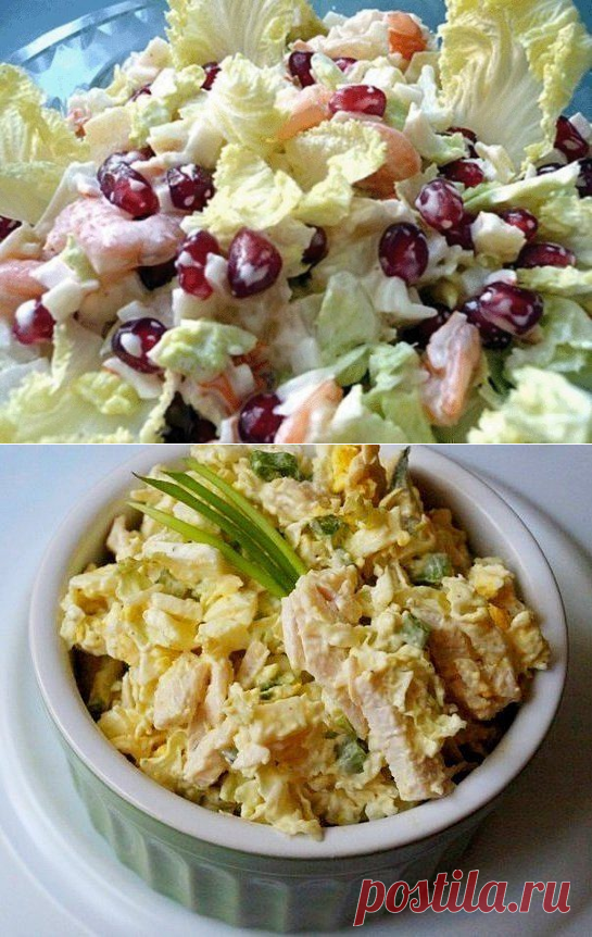 6 вкусных салатов с пекинской капустой
