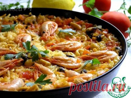 Морская паэлья - кулинарный рецепт