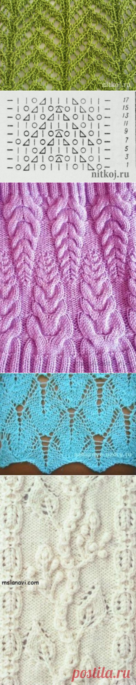 Ажурный узор спицами Ёлочка (2 фото) | WmnDay.ru - Handmade, фитнес, интерьеры