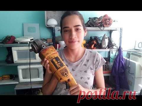 Como Reparar Una Amoladora Quemada DeWalt Con Poca Herramienta