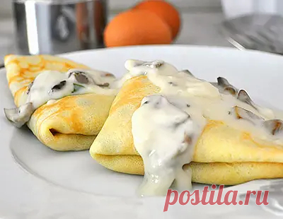 Готовим блинчики с начинкой