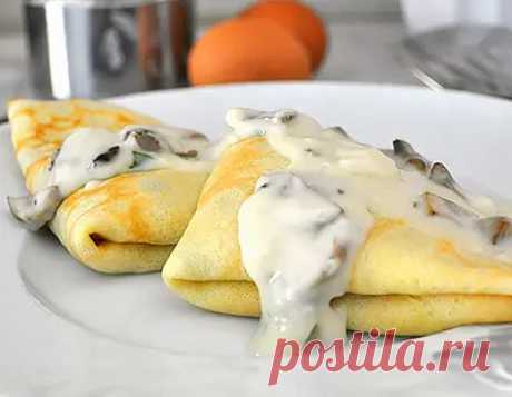 Готовим блинчики с начинкой