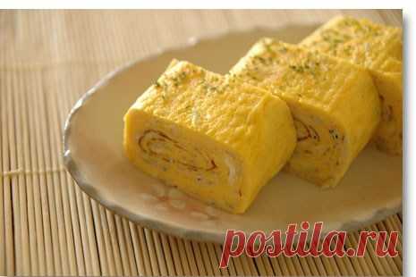 Яичный ролл (тамагояки) рецепт – японская кухня: завтраки