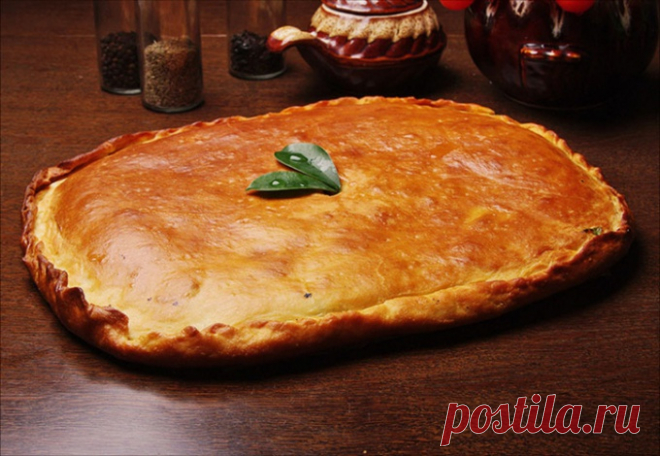Пирог с фаршем и картошкой в духовке