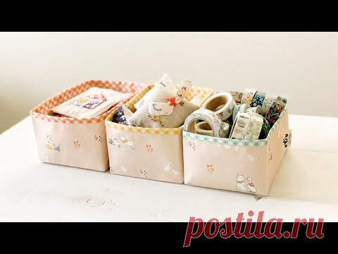 Ящик для хранения ткани | Тканевая корзина своими руками