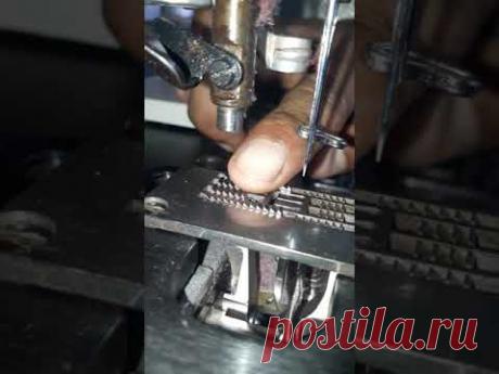 Cambio correcta de los dientes de una recubridora