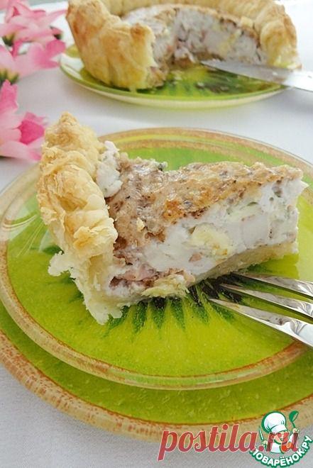 Пирог с сырно-ореховым суфле.