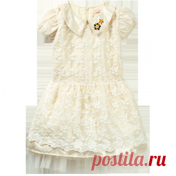 Д871 Платье для девочки, розово-молочный