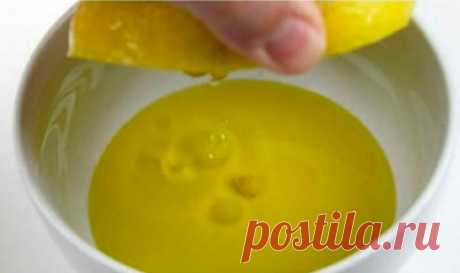 ВЫЖМИТЕ 1 ЛИМОН, СМЕШАЙТЕ С 1 СТОЛОВОЙ ЛОЖКОЙ ОЛИВКОВОГО МАСЛА, И ВЫ ЗАПОМНИТЕ МЕНЯ ДО КОНЦА ВАШЕЙ ЖИЗНИ!