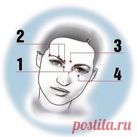 Как быстро снять усталость после долгого сидения за компьютером

Чтобы улучшить самочувствие, надо помассировать несколько точек на лице. Практически сразу вы почувствуете себя намного бодрее.

Точка № 1.
Внутренний угол глаз.
Надавить синхронно с обеих сторон.

Точка № 2.
Сразу три точки.
Внешний край брови, середина и внутренний край. Надавливать на симметричные точки на обеих бровях одновременно.

Точка № 3.
Выпуклый бугорок над переносицей строго между бровей.

Точка №...