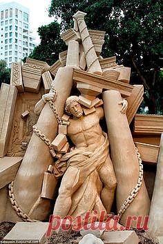 Песчаные скульптуры, Израиль, 2013 год.