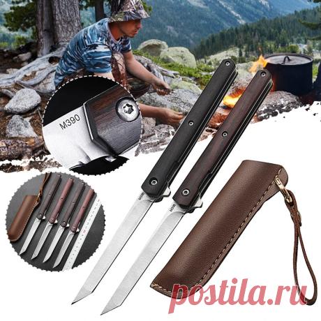 M390 steel folding knife multi edc long tools tactical pocket knife camping picnic hunting Sale - Banggood.com