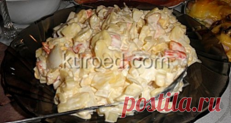 РЕЦЕПТЫ | Салат "Курица с ананасами и креветками"