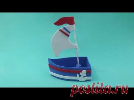 Faça você mesma: barco 3D em eva