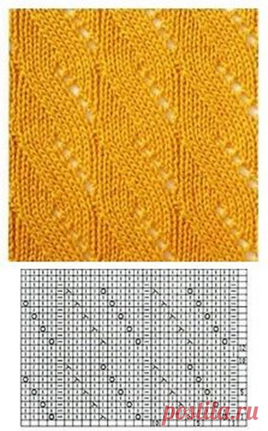 Очень красивые, интересные ажурные узоры спицами