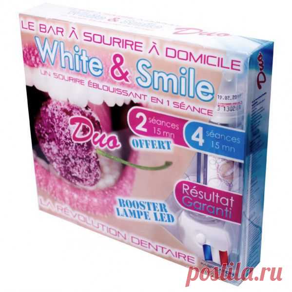 Купить Набор для отбеливания зубов для двоих со светодиодной лампой White and Smile DUO в Казани