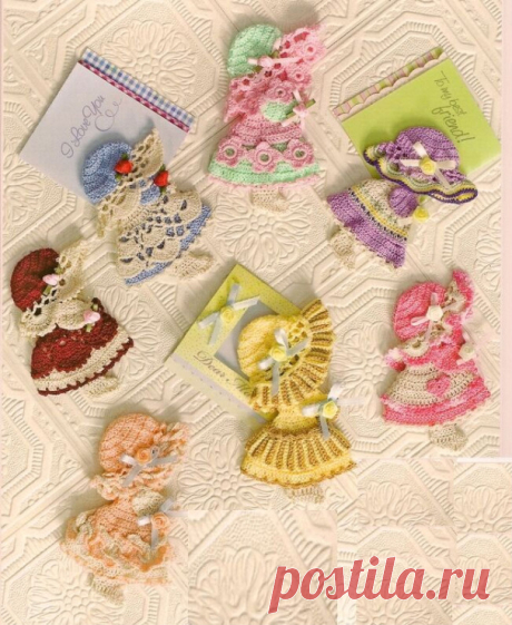 Gallery.ru / Sunbonnets Dolls - Куклы в капоре Саше & Магниты - GalaSk