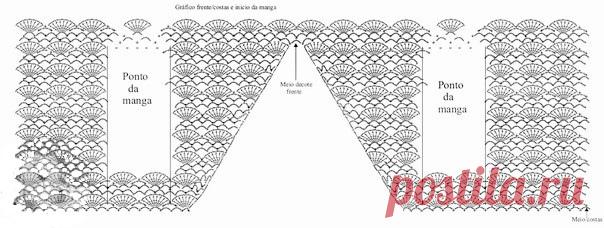 Жакет крючком