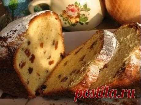 Творожный кекс с изюмом к чаю-это что то.