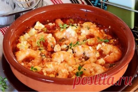 Обалденные креветки "Саганаки"