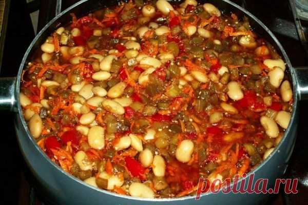 БАКЛАЖАНЫ С ФАСОЛЬЮ НА ЗИМУ: ВКУСНЯТИНА — ПАЛЬЧИКИ ОБЛИЖЕШЬ! Лучшая консервация 2019 года!