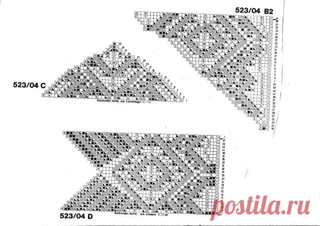 Кружева спицами. Журнал Burda. / Вязание спицами / Вязание для женщин спицами. Схемы