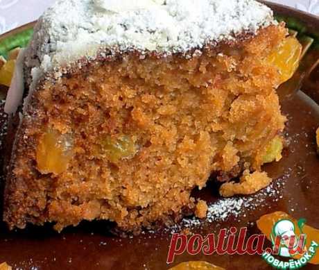 Постный кекс с изюмом - кулинарный рецепт
