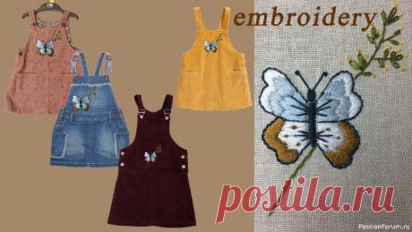 Вышивка гладью на одежде: Бабочка. Видео МК | Другие виды вышивки Добрый вечер, девочки!&nbsp;Приветствую всех на моём канале! Предлагаю Вашему вниманию моё новое видео - вышивка гладью на одежде - бабочка.Эта вышивка отлично подойдёт для декорирования повседневной и праздничной детской одежды. Вещь с таким декором выглядит невероятно привлекательной,...