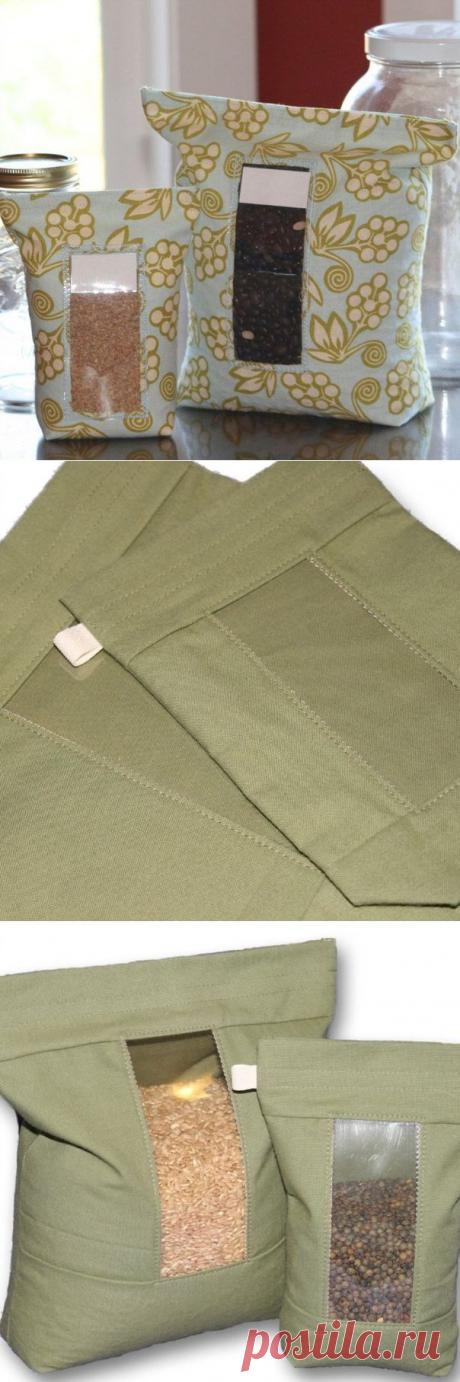 Мешочки для сыпучих продуктов. Идея