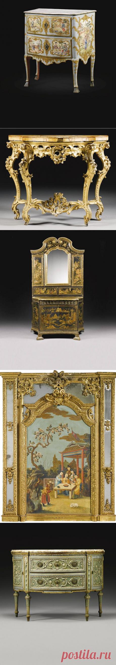 Шедевры старинных мастеров | Антикварная мебель 18-19 веков с аукциона Сотбис..