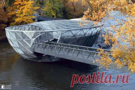 Murinsel – мост-остров, Грац Австрия - Путешествуем вместе