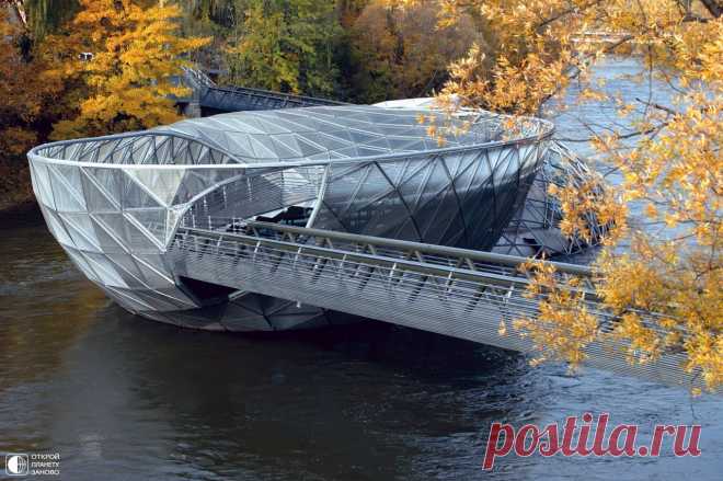 Murinsel – мост-остров, Грац Австрия - Путешествуем вместе