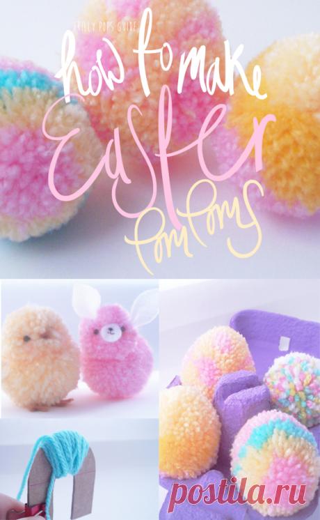 Easter crafts: How to make an egg pom pom - Mollie Makes