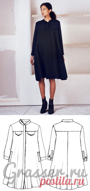 Выкройка платья- модель 292 - скачать готовые выкройки одежды | Бюро GRASSER