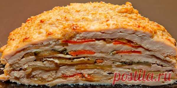 Вкуснейшее и оригинальнейшее блюдо — готовится из простых продуктов, а выглядит — как деликатес из шикарного ресторана 
Ингредиенты:

Грудка куриная филе — 500г,
Морковь средняя — 2шт,
Лук репка средний — 1шт,
Картофель не очень крупный — 2-3шт,
Масло раст.,
Яйцо — 1шт,
Кунжут, соль, перец молотый — по  вкусу,
Зелень.…