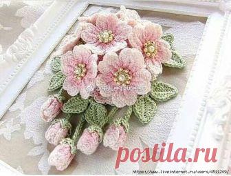 Цветы крючком.