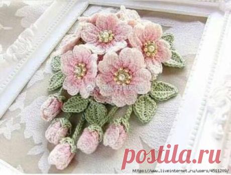 Цветы крючком.
