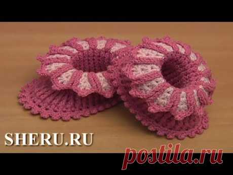 Пинетки цветы для девочки