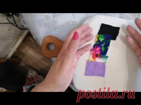 Коврик в технике ленивый боро.