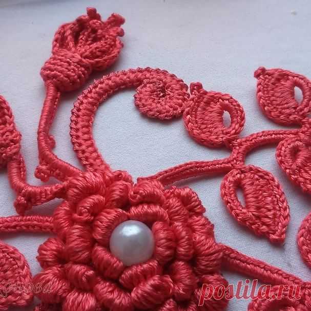 #вязание#вяжемкрючком#цветы#ирландскоекружево#мотивыкрючком#люблювязать