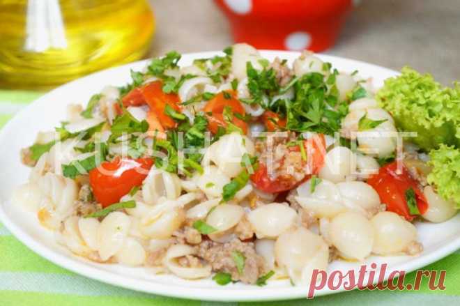 Макароны по-флотски с фаршем и помидорами. Рецепт с фото - Кушать нет