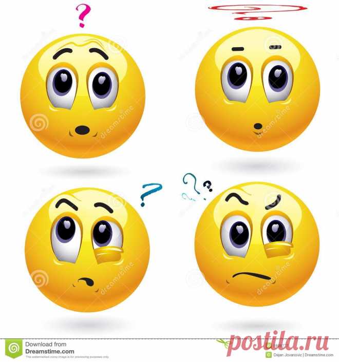 Glimlachende ballen vector illustratie. Afbeelding bestaande uit disbelief - 8989777 Foto over Het glimlachen van ballen met veel vragen - 8989777