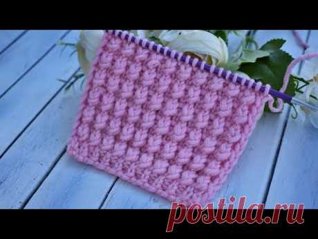 ОБЪЕМНЫЙ УЗОР СПИЦАМИ ДЛЯ СВИТЕРА, ДЖЕМПЕРА | УЗОР БУКЛЕ СПИЦАМИ | Beautiful Knitting Stitch pattern