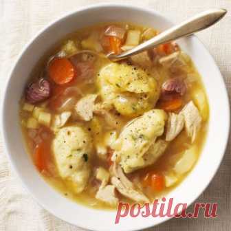 Суп с галушками - одно из вкуснейших первых блюд!