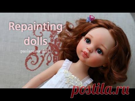 파올라레이나 인형 리페인팅 메이크업 Repainting dolls / doll face up / паоларейна