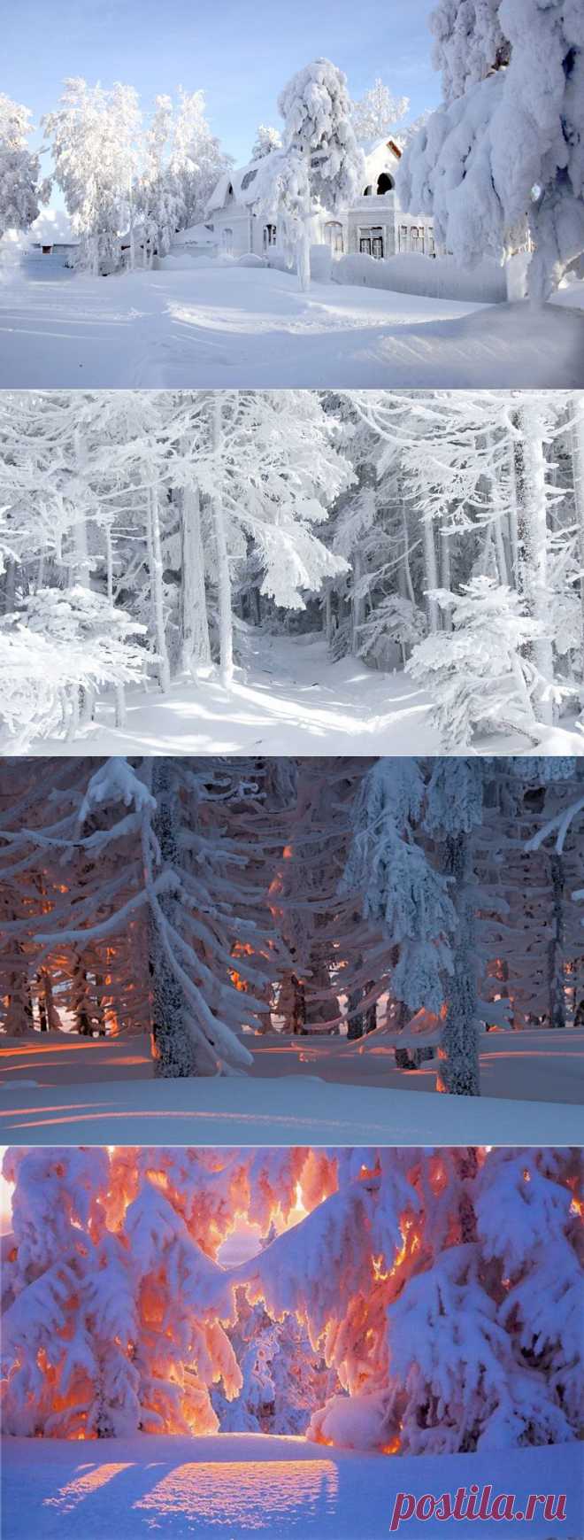 Зимние пейзажи, в существование которых трудно поверить.