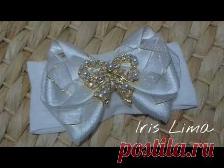 Como fazer laço Diy ,Tutorial ,Pap By Iris Lima How To Make a Hair Bow