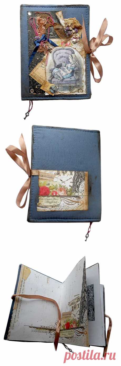 &quot;История Алисы&quot; блокнот ручной работы - магазин Лавка Рукодельников