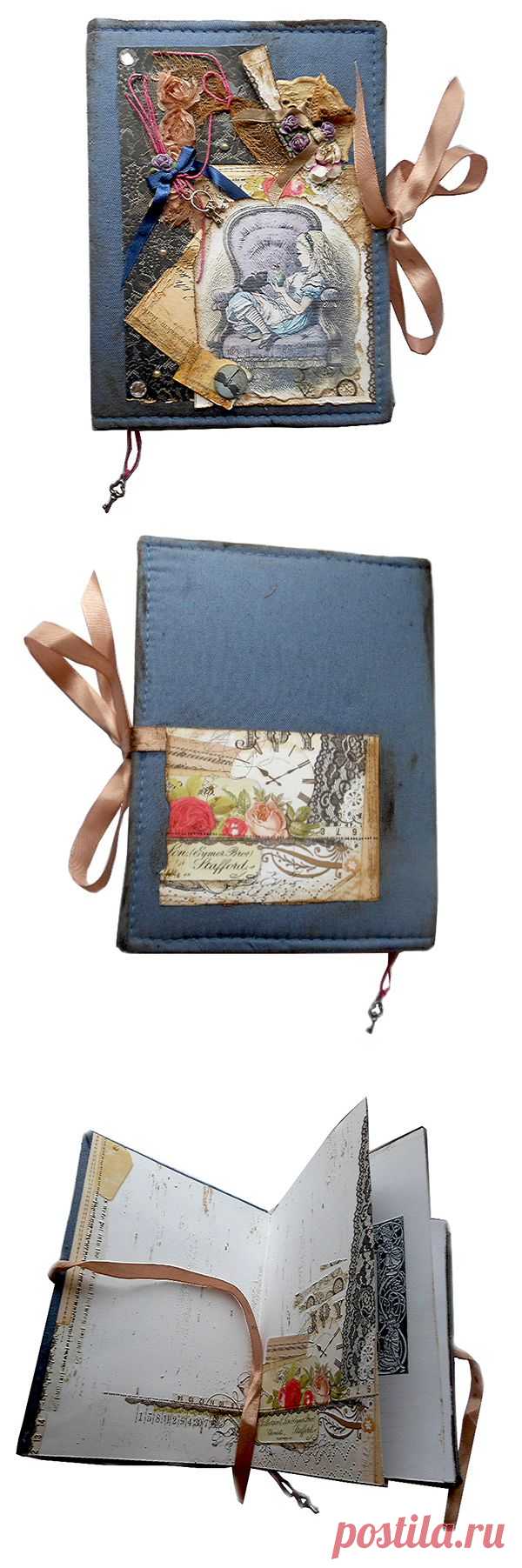 "История Алисы" блокнот ручной работы - магазин Лавка Рукодельников