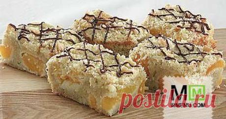Пирожные с персиками - кулинарный рецепт. Миллион Меню